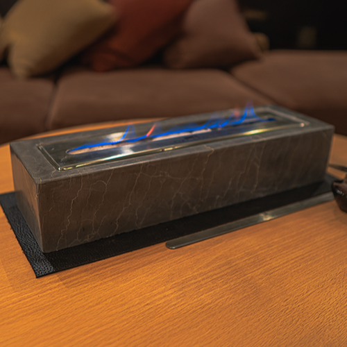 Large Marble Rectangular Fire Pit