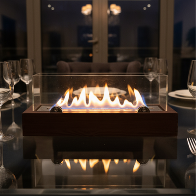 Wooden Finish Fire Pit