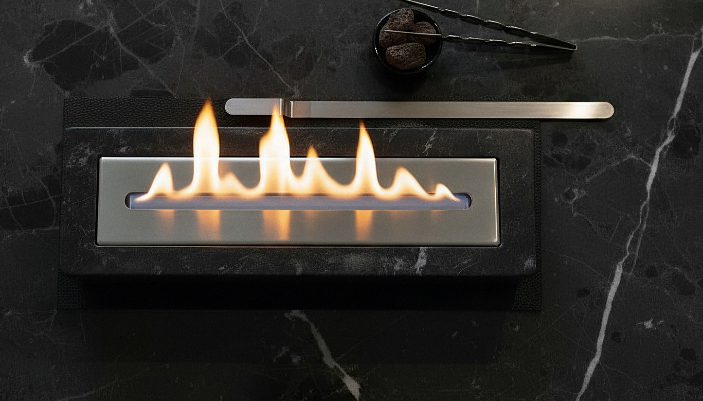 Large Marble Rectangular Fire Pit